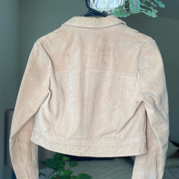 Genuine Suede 90s cropped style jacket - Picture 6 of 6